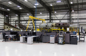 Second SpaceShipTwo under construction. Credit: Virgin Galactic