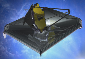 August 2013 artist’s impression of James Webb Space Telescope. Credit: Northrop Grumman 