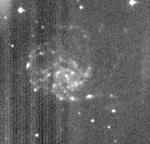 Image taken by China's Chang'e 3 Moon lander: M101 Spiral. lmage Credit: NAOC & International Lunar Observatory Association; University of Hawaii Hilo; Canada France Hawaii Telescope.