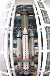 Work on all sections of the Long March 5 rocket tower is complete at a Tianjin test site. The rocket has entered the full Arrow modal testing phase. Production of the Long March 5 and Long March 6 is underway in a large industrial base in north China’s Tianjin Municipality Credit: China Aerospace Science and Technology Corporation 