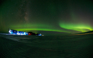 Halley Research Station in Antarctica. Credit: Sam Burrell, British Antarctic Survey.