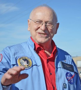 Alan Bean at Wheeler Museum festivities. Credit: Erica Burrell Design/Wheeler Historical Museum