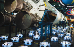 Gala seating.  Courtesy: ShareSpace Foundation 