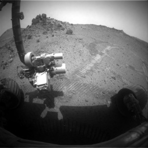 On-going research underway by NASA Opportunity rover, wheeling its way on the Red Planet in this Sol 4006 image. Credit: NASA/JPL