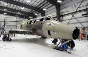 On its wheels for the first time - second SpaceShipTwo. Credit: Virgin Galactic