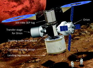 Phobos base concept. Credit: New Space/ Mary Ann Liebert, Inc., publishers.