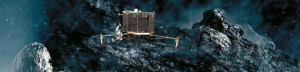 Artistic look at Philae comet lander.  Credit: DLR