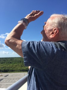 Buzz Aldrin reflects on the failed SpaceX Falcon 9 launch. Credit: Rob Varnas