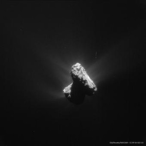 Comet 67P/Churyumov-Gerasimenko. Credit: ESA