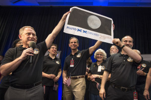 Out of date stamp! New Horizons team members make the call. Credit: Bill Ingalls/NASA