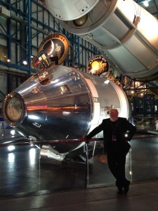 Leonard David at the Kennedy Space Center Visitor Complex in Florida. Credit: Jay Passerby