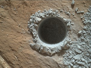 NASA's Mars rover Curiosity acquired this image using its Mars Hand Lens Imager (MAHLI), located on the turret at the end of the Curiosity rover's robotic arm.  Credit: NASA/JPL-Caltech/MSSS 