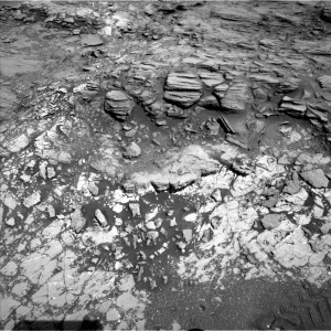 This August 7 image was taken by Curiosity’s Navcam: Left B on Sol 1067. Credit: NASA/JPL-Caltech 
