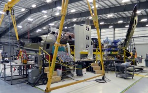 After test mishap last year, the second SpaceShipTwo is under construction. Credit: Virgin Galactic