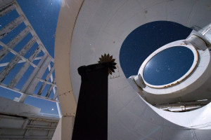  Technicians have made use of the McMath-Pierce Solar Telescope at Kitt Peak National Observatory in Arizona to assess and validate optical models of starshade designs. Credit: Northrop Grumman/Robert Brown