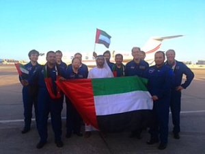 Aircraft observing team. Credit: UAE Space Agency