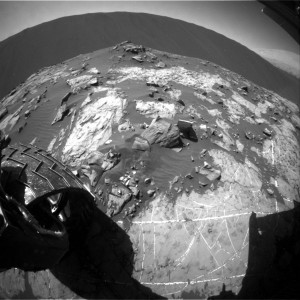 Curiosity Rear Hazcam Left B image taken on Sol 1206, December 28, 2015 Credit: NASA/JPL-Caltech 