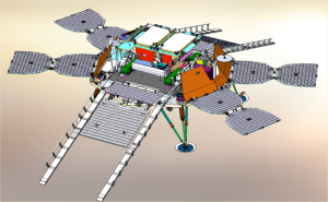 Sketch of the ExoMars 2018 surface platform.  Credit: Roscosmos/Lavochkin/IKI