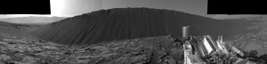  This view from NASA’s Curiosity Mars Rover shows the downwind side of “Namib Dune,” which stands about 13 feet (4 meters) high. Credit: NASA/JPL-Caltech  