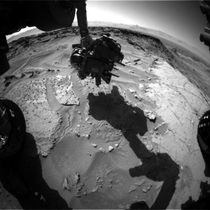 Curiosity Front Hazcam Left B image taken on Sol 1279, March 12, 2016. Credit: NASA/JPL-Caltech 