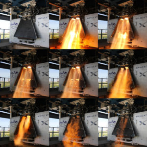 SpaceX testing of SuperDraco rocket engines is in full-blast mode. Credit: SpaceX 