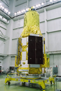 Pre-launch photo of ASTRO-H. Credit: JAXA