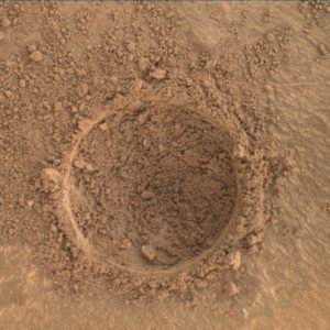NASA's Mars rover Curiosity acquired this image using its Mars Hand Lens Imager (MAHLI) on August 4, 2016, Sol 1420. MAHLI is located on the turret at the end of the rover's robotic arm. Credit: NASA/JPL-Caltech/MSSS 