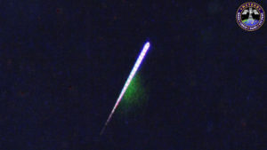 Delta-Aquarids_meteor caught on camera. Credit: NASA/SwRI/ISS Meteor Project