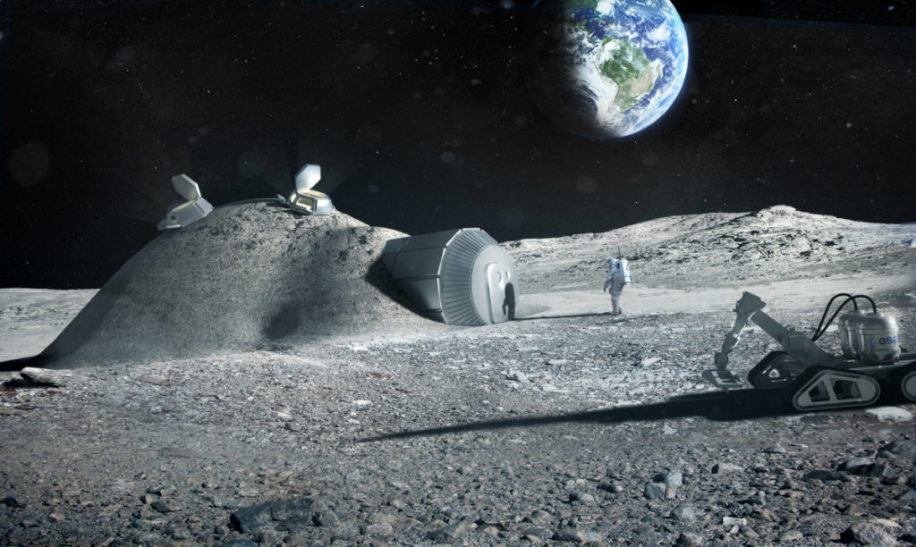 Lunar Settlement: Moon Base Construction via 3D Printing